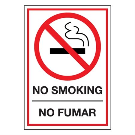 No Smoking No Fumar (Bilingual) - Decal